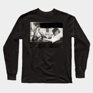 Actress Behind the Wheel, 1921. Vintage Photo Long Sleeve T-Shirt